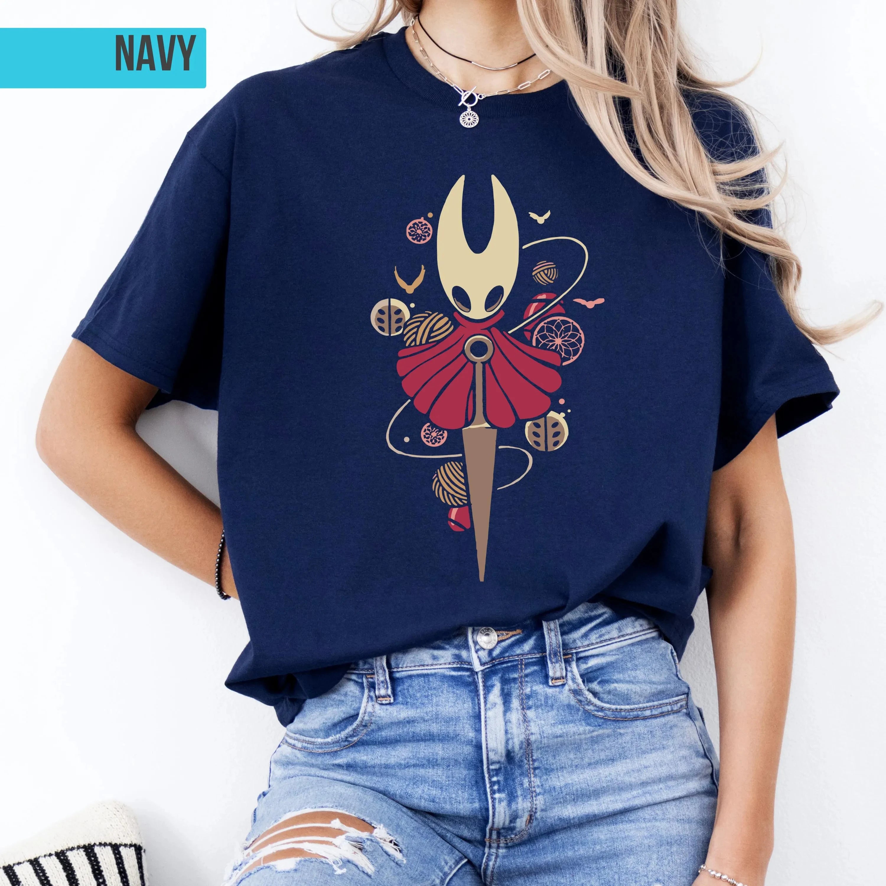 Summer Women's Vintage Hollow Knight Silksong T-Shirt Unisex Sweat-wicking and Breathable Tee Streetwear Oversized Loose Casual