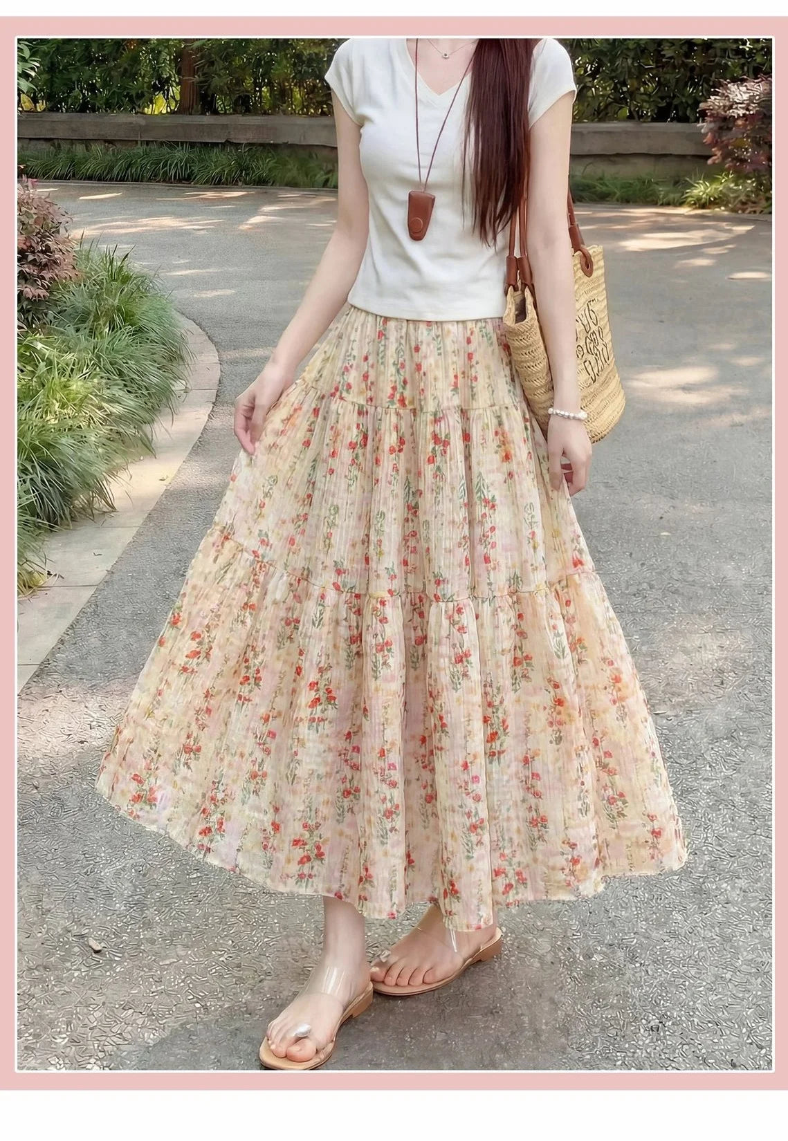 Black Workwear Midi Skirt Women High-waisted A-line Long Skirt – Flattering Women Slimming Fit, Drapey, Breathable Soft