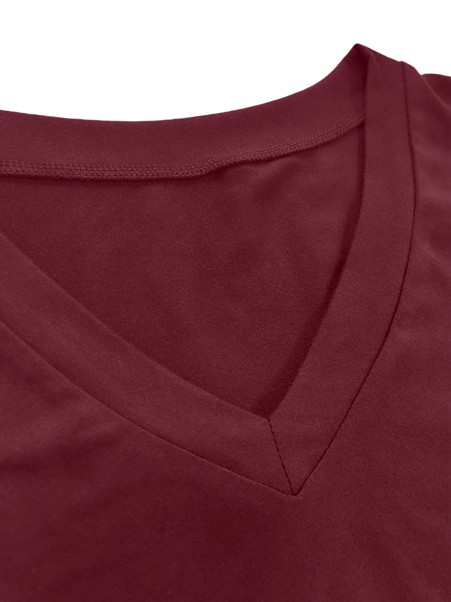 Soft V Neck Short Sleeve T-Shirt, Breathable Stretchy Basic Tee for Women, Casual Summer Wardrobe Essential Blouse