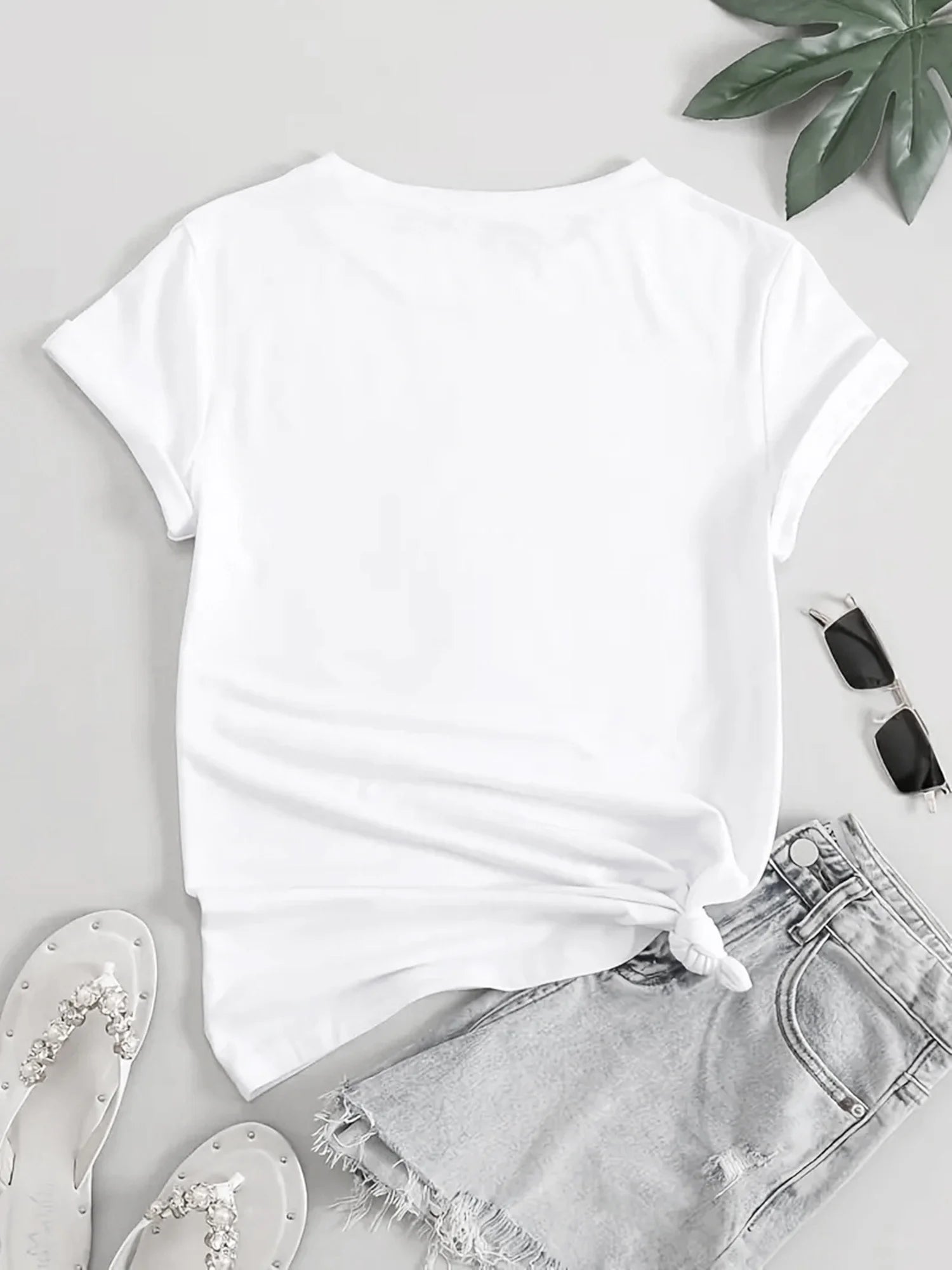 WomenS Casual Fitness T-Shirt with Dumbbell Graphic Brown Short Sleeve Round Neck Comfortable Summer Top