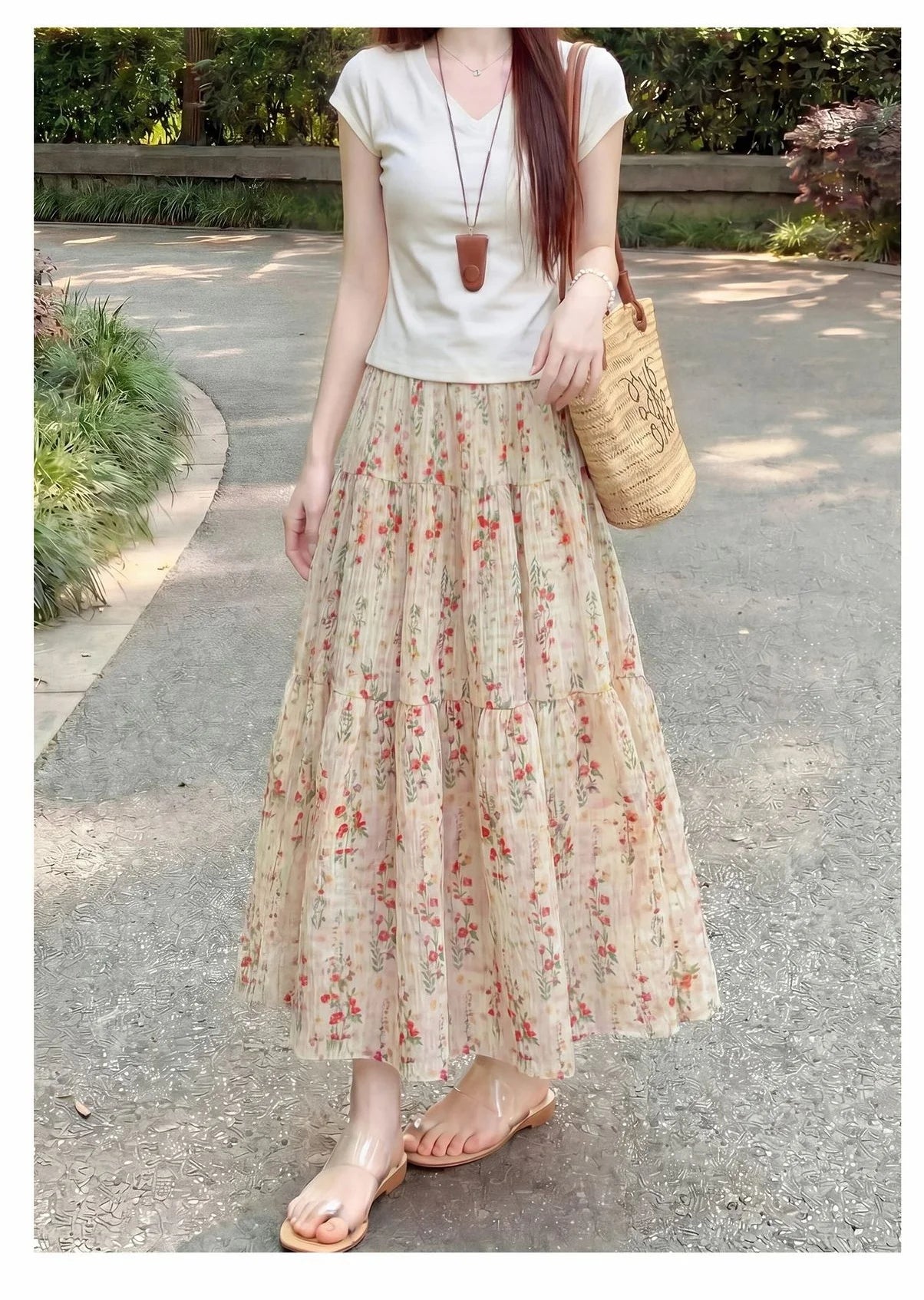 Black Workwear Midi Skirt Women High-waisted A-line Long Skirt – Flattering Women Slimming Fit, Drapey, Breathable Soft
